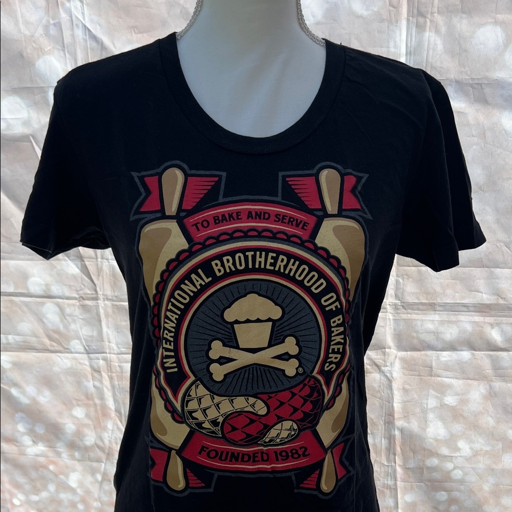 Johnny Cupcakes Black and Red Graphic Tee